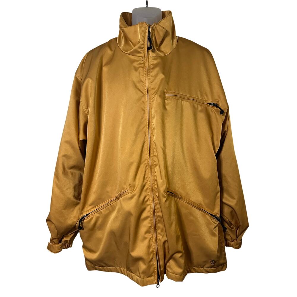 Vintage Burton Snowboards Technical Jacket size XL Gold Ski Winter Sports